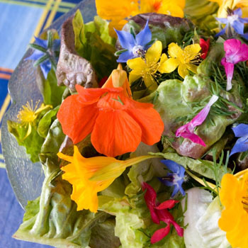 Edible Flower Salad